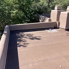 Flat-roof-cleaning-gutter-cleaning-pine-needle-removal-preventive-annual-cleaning-in-Prescott-Arizona-by-Precision-Powerwash-Services 1